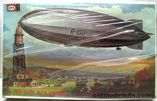 UPC 1/500 Airship R-100 with Mooring Mast (ex-Frog), 5040-500 plastic model kit